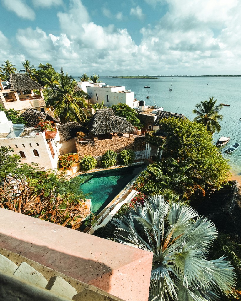 Rooftop view over Lamu Old Town